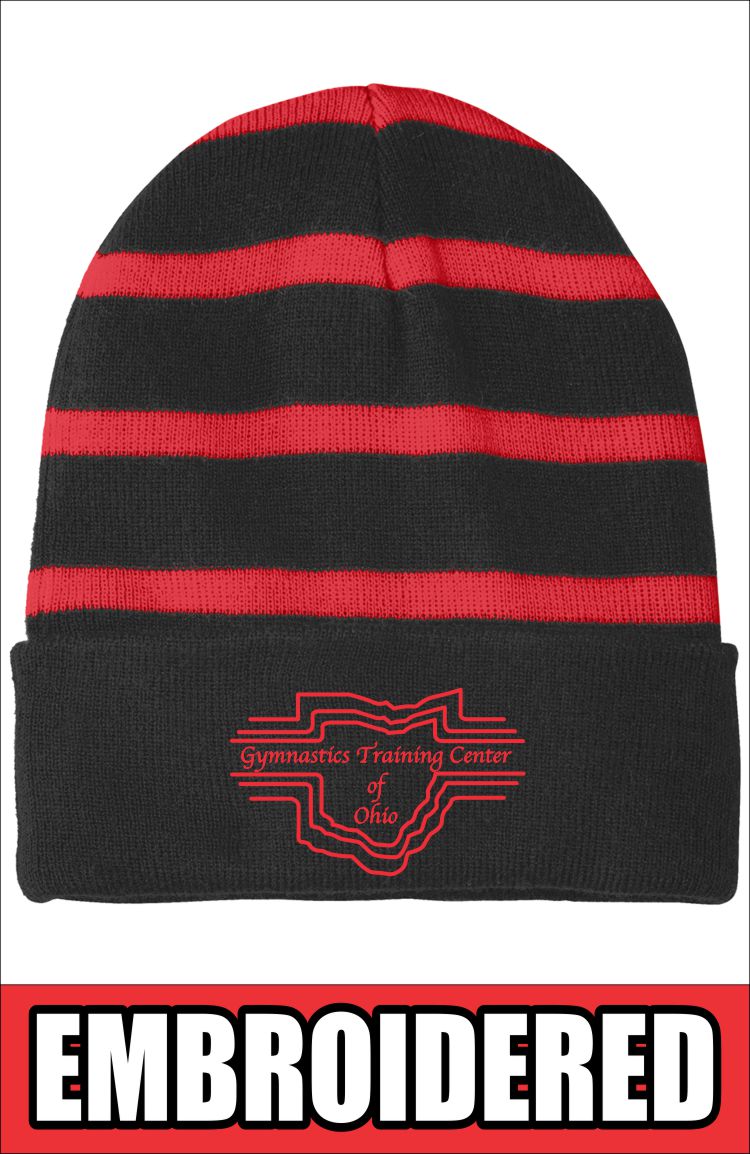 STC31 Sport-Tek® Striped Beanie with Solid Band