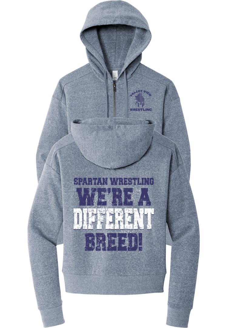 DT1311 District® Women’s Perfect Tri® Fleece 1/2-Zip Pullover