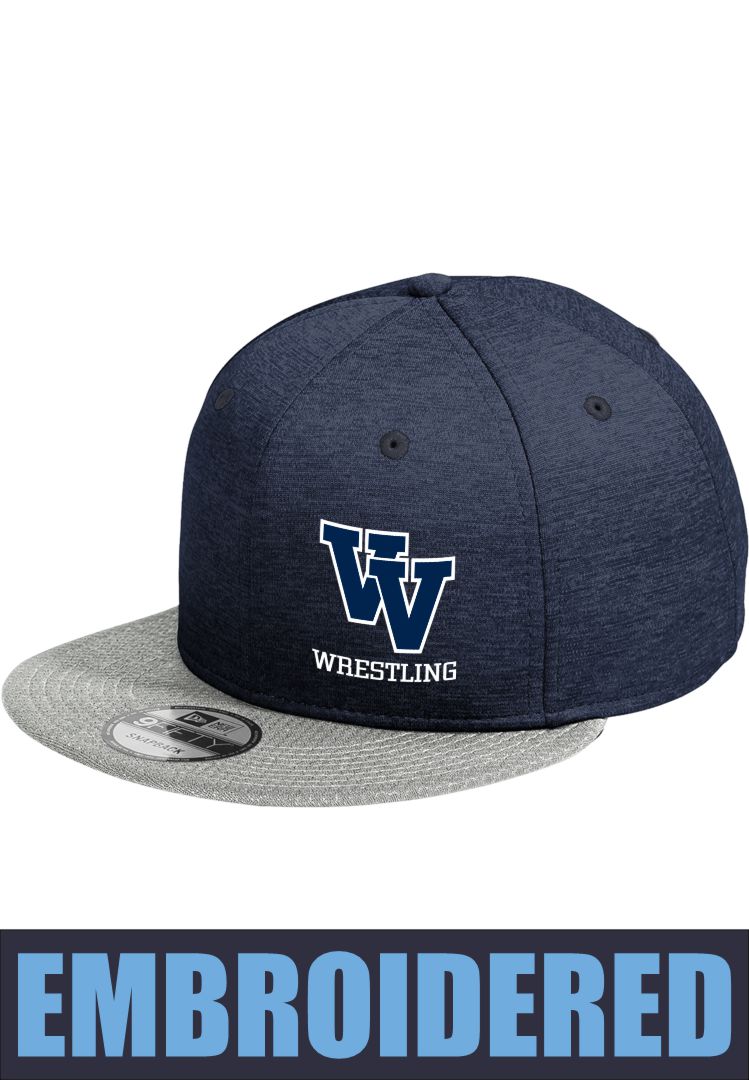 NE408 New Era ® Shadow Heather Striped Flat Bill Snapback Cap