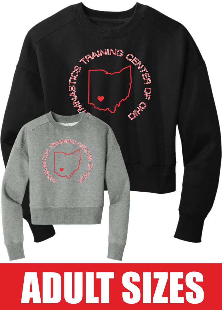 DT1105 District® Women’s Perfect Weight® Fleece Cropped Crew